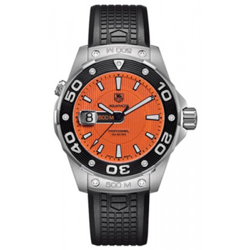 Tag Heuer Aquaracer 500M Orange Dial Men's Watch WAJ1113-FT6015